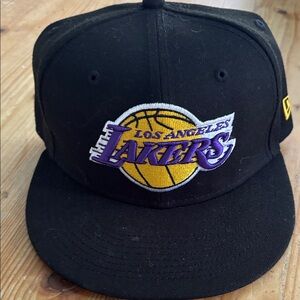 New Era Black Los Angeles Lakers Hat